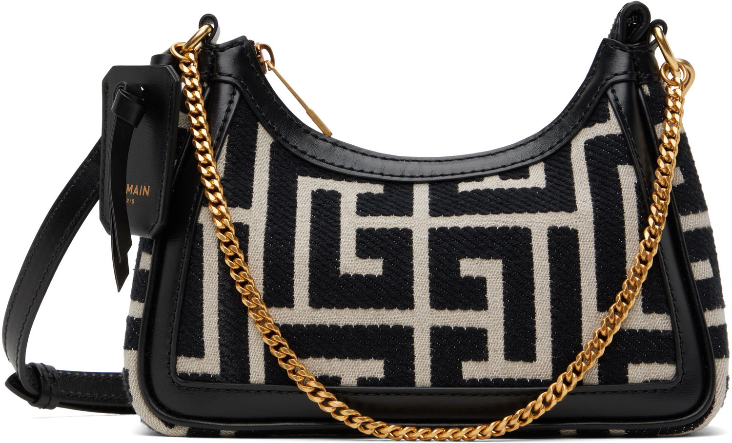 Håndtaske Balmain Balmain B-Army Shoulder Bag Sort | EN1BT920TJQY, 0