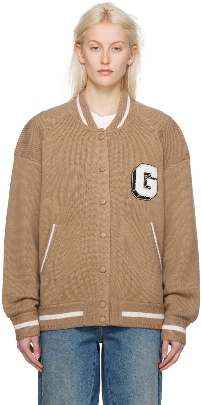 Bomberjakke Givenchy Appliqué Bomber Jacket Beige | BW00N54ZKG250