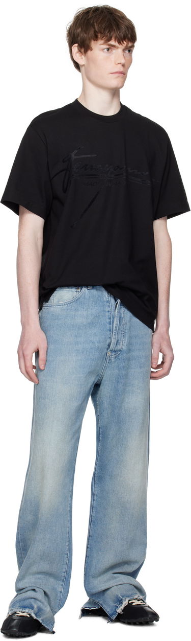 T-shirt FERRAGAMO Ferragamo Signature Crew Neck T-Shirt Sort | 786885, 3