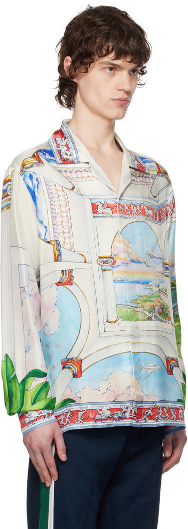 Skjorte Casablanca Casablanca 'Le Passage' Silk Shirt Flerfarvet | U-MPS25-SH-006-02, 1