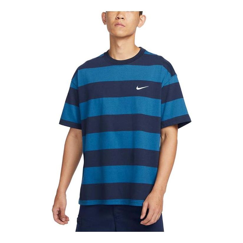 T-shirt Nike SB Skate Striped T-Shirt Blå | FB8151-411