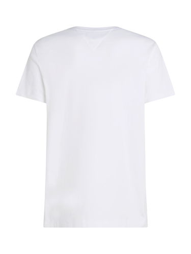 T-shirt Tommy Hilfiger Tommy Hilfiger Stack T-Shirt Hvid | MW0MW38622YBR, 5