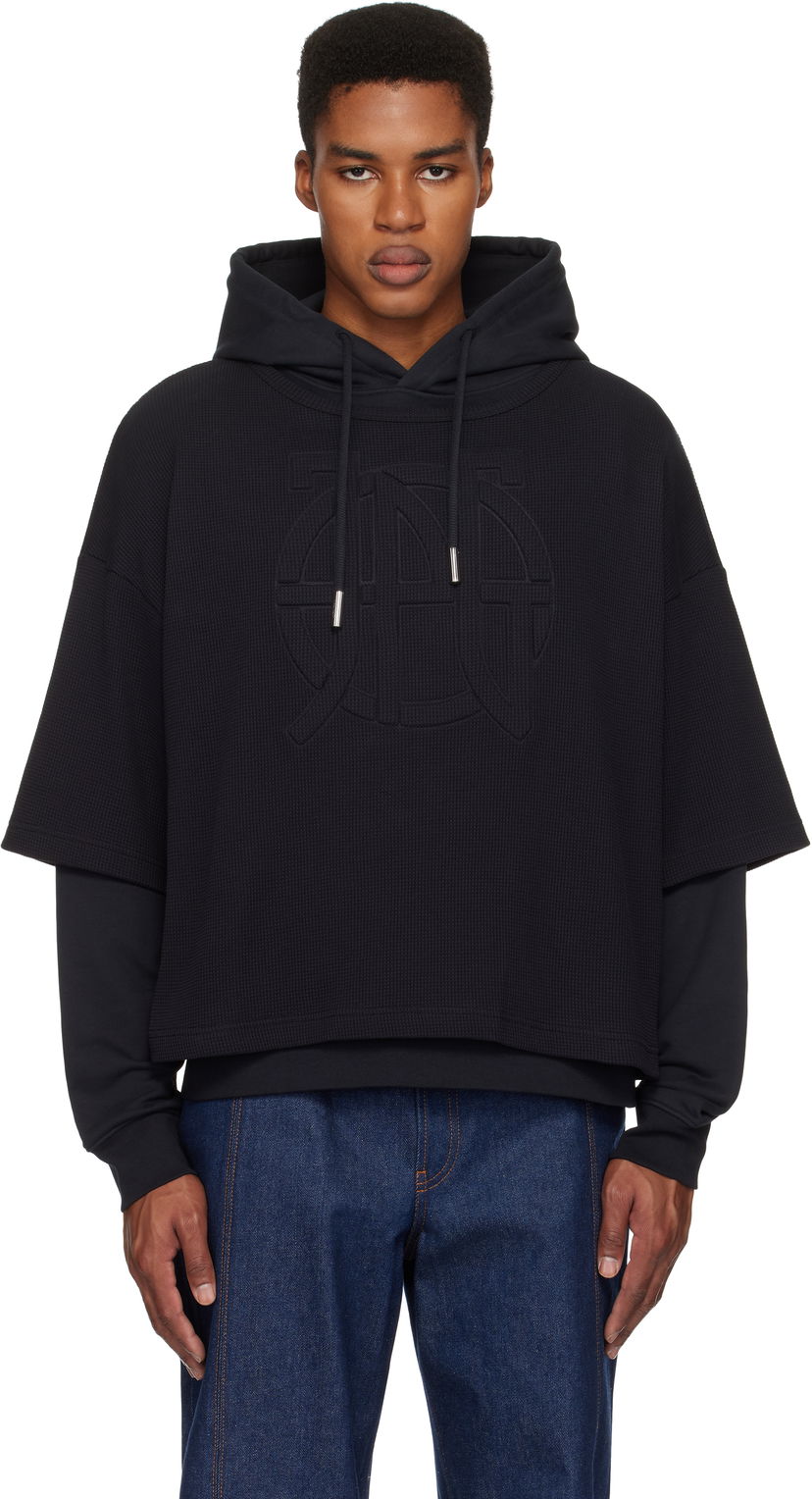 Sweatshirt Jean Paul Gaultier Jean Paul Gaultier Oversized JPG Hoodie Sort | 25/33-F-SW050E-J076-00