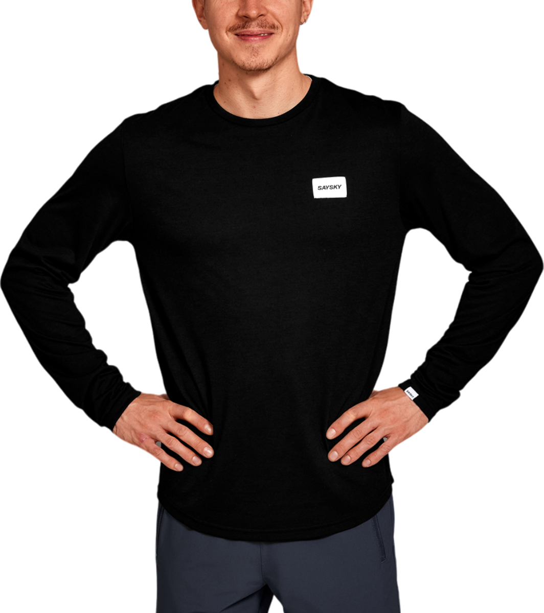 T-shirt Saysky Saysky Clean Motion Long Sleeve T-Shirt Sort | xmrls51c901, 0