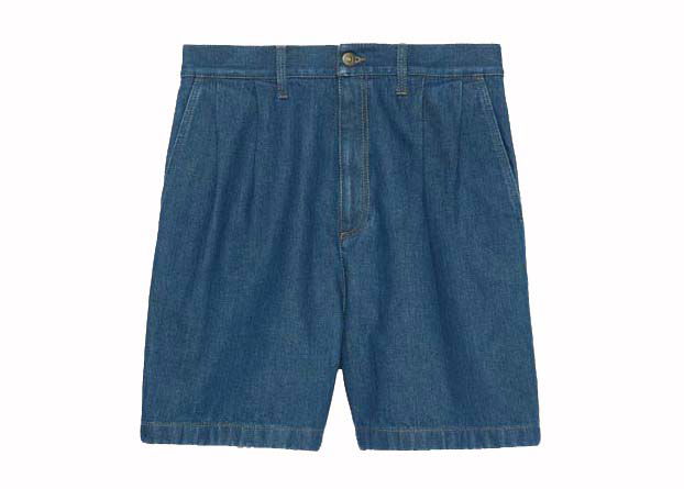 Shorts Gucci Lovelight Denim Shorts Blue Blå | 710059 XDB3X 4447