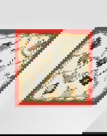 Tørklæde Dolce & Gabbana Dolce & Gabbana Silk Lighter Print Scarf Rød | GQ348EG0TI9HH5HX, 2