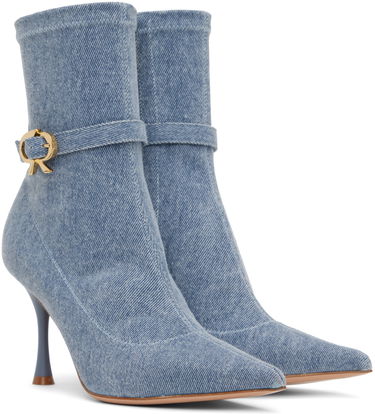 Frakker Gianvito Rossi Gianvito Rossi Ascent Denim Ankle Boots Blå | G73159.85LAC.DST, 3