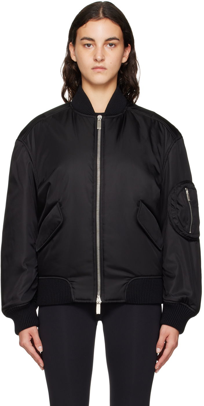Bomberjakke Off-White Black Ny Gab Bomber Jacket Sort | OWEH028F23FAB0011010, 0