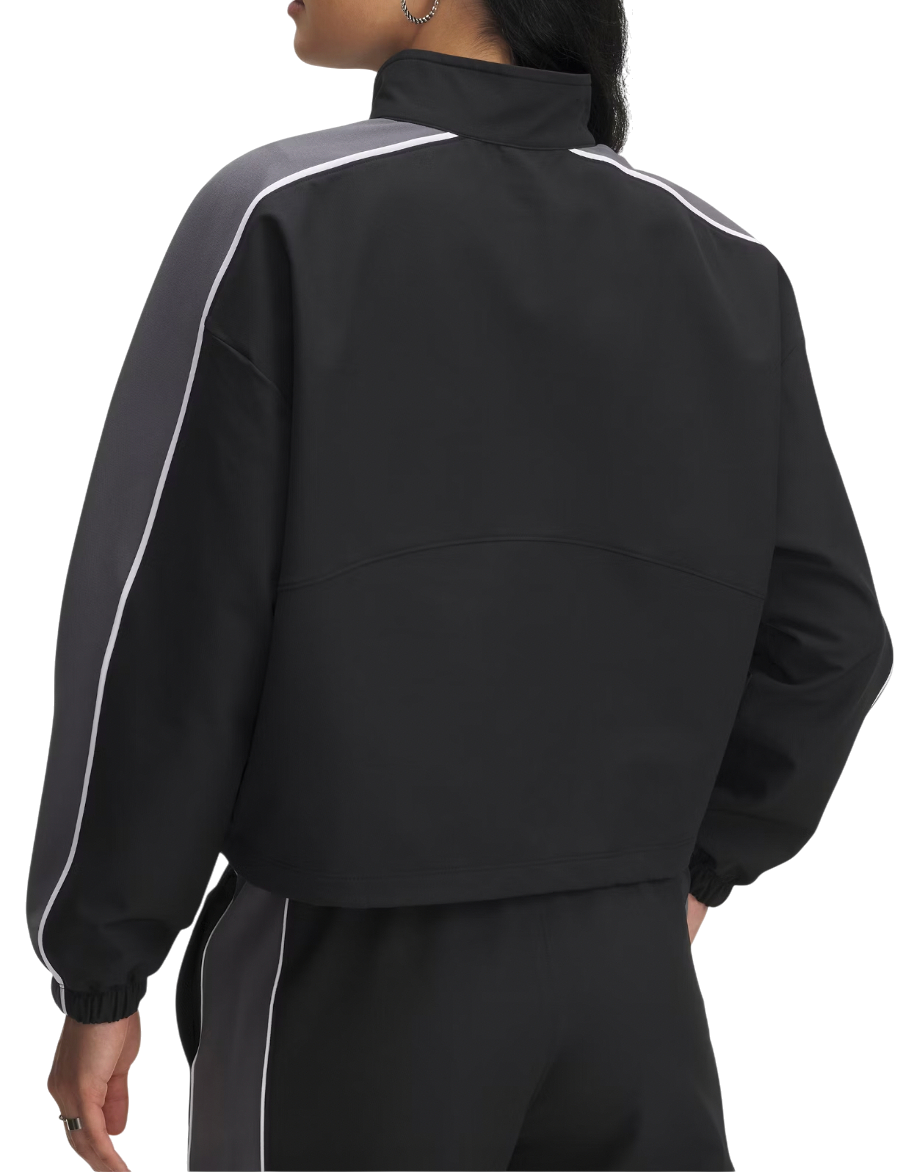 Jakke Under Armour Rival Swoven Cropped Full-Zip Track Jacket Grå | 6003715-003, 1