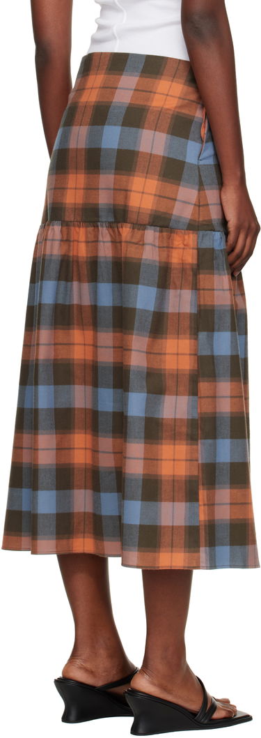 Nederdel Baserange Baserange Garlin Plaid Maxi Skirt Flerfarvet | SSGA-OC-AU25, 2
