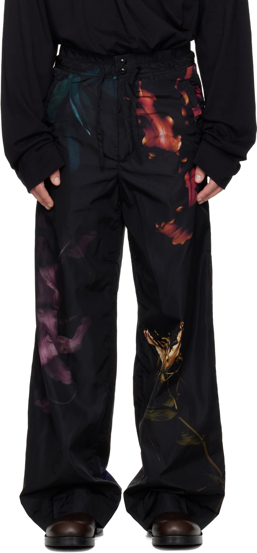 Bukser Dries Van Noten Dries Van Noten Floral Print Trousers Flerfarvet | 252-020993-2086