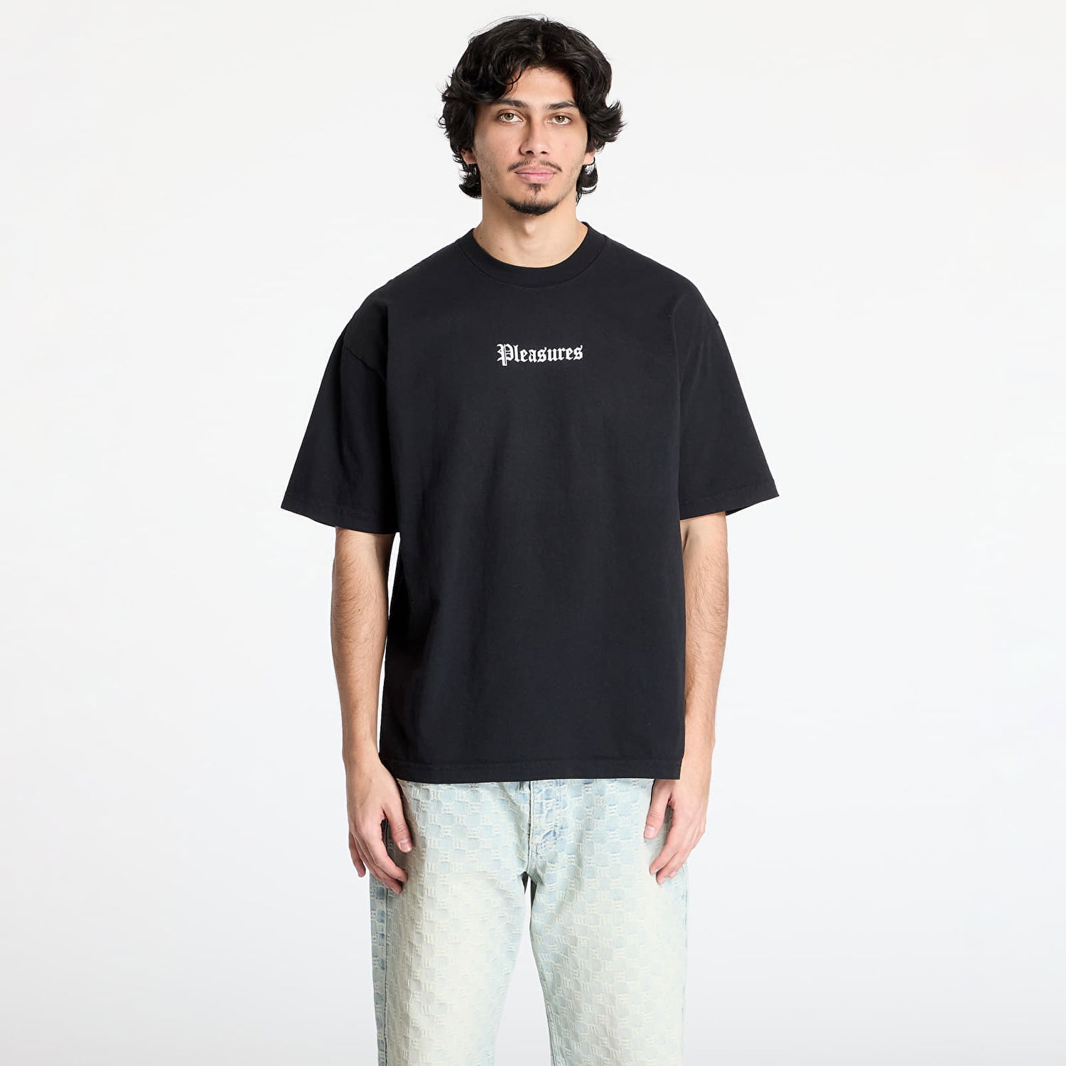 T-shirt Pleasures Pleasures Burn Again T-Shirt Sort | P25SP056 BLACK, 0