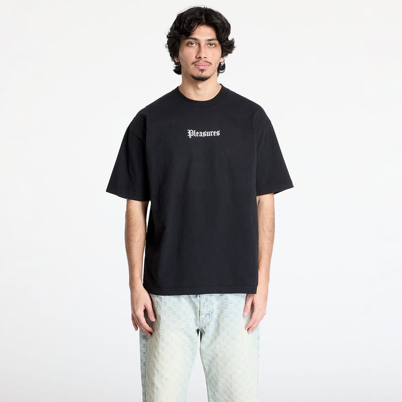 T-shirt Pleasures Pleasures Burn Again T-Shirt Sort | P25SP056 BLACK