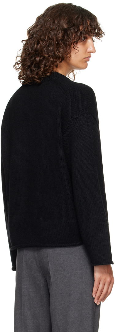 Sweater Loulou de Saison Loulou de Saison Derry Plunging U Neck Sweater Sort | DERRY, 2