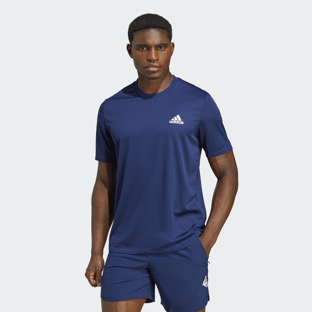 T-shirt adidas Originals AEROREADY Designed for Movement Mørkeblå | IC7271, 0