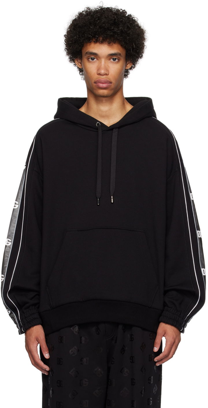 Sweatshirt Dolce & Gabbana Black Printed Hoodie Sort | G9ZQ1THU7CK, 0