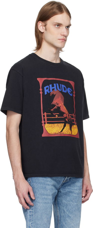 T-shirt Rhude Rhude Cadre Horse Graphic Tee Sort | RHSS25TT05012, 1