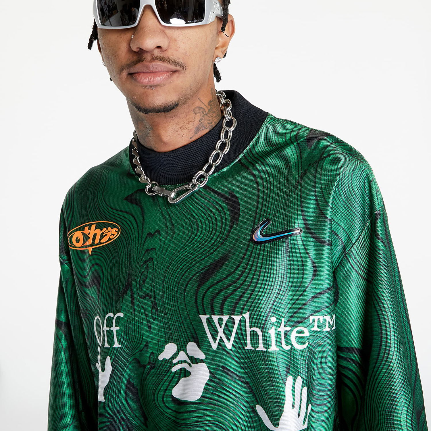 Jakke Nike x Off-White All-Over Print Grøn | FQ0997-389, 1