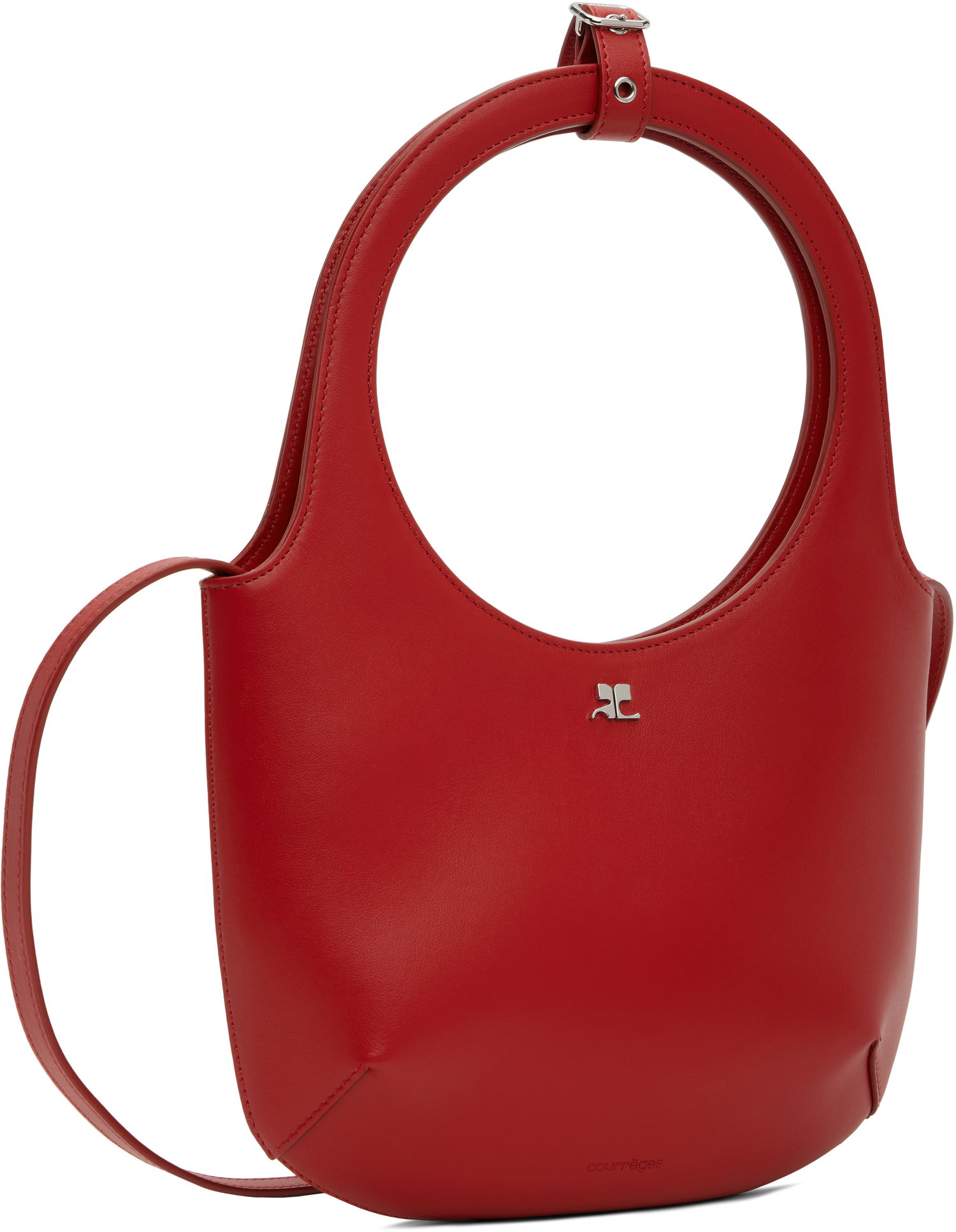 Håndtaske Courrèges Courrèges Holy Leather Shoulder Bag Rød | 224GSA102CR0065, 1