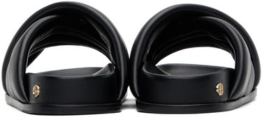Sneakers og sko Anine Bing Lizzie Padded Leather Slides Sort | A-14-4028-007, 1
