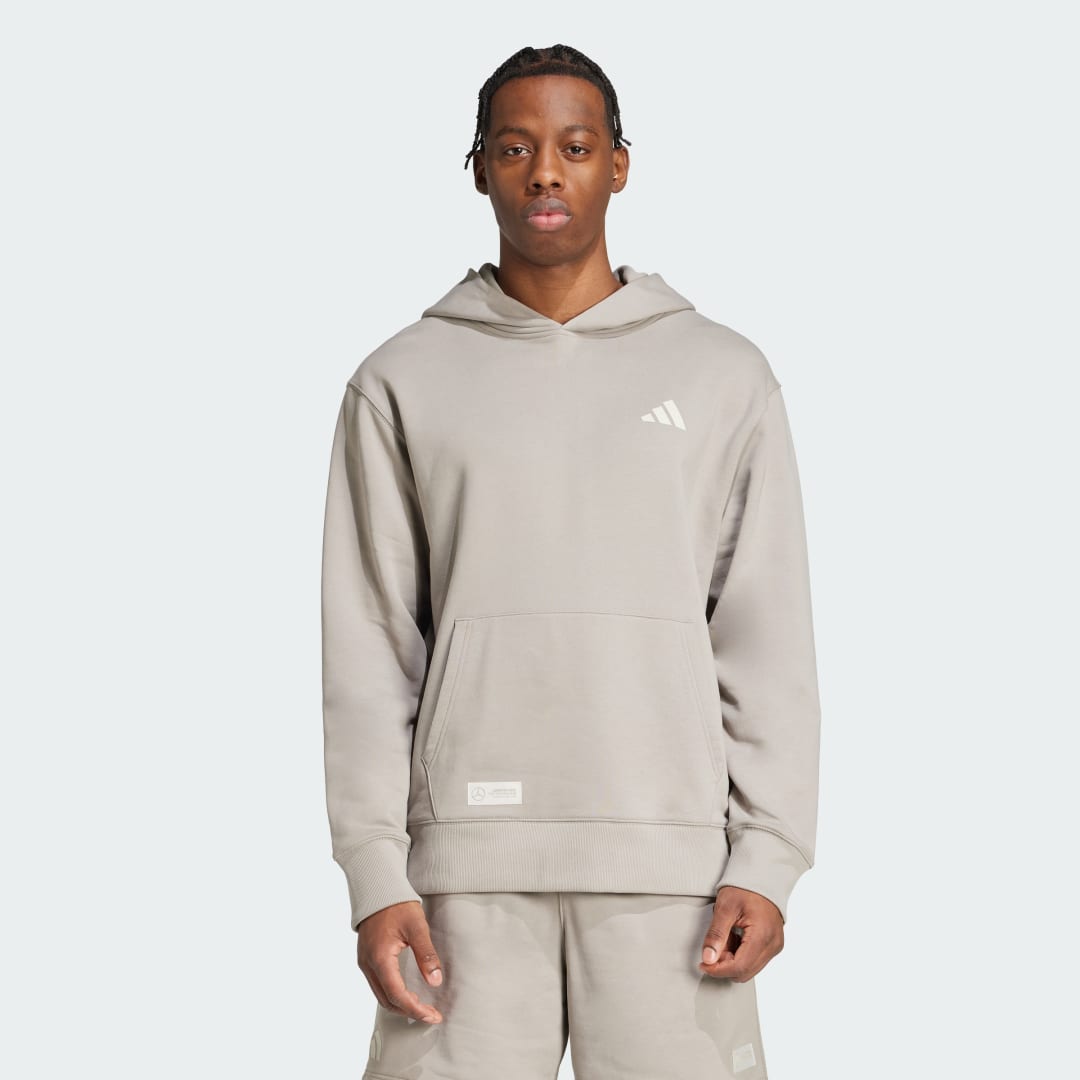 Sweatshirt adidas Performance Mercedes-AMG Petronas Formula One Team Premium Hoodie Grå | JW3081, 0