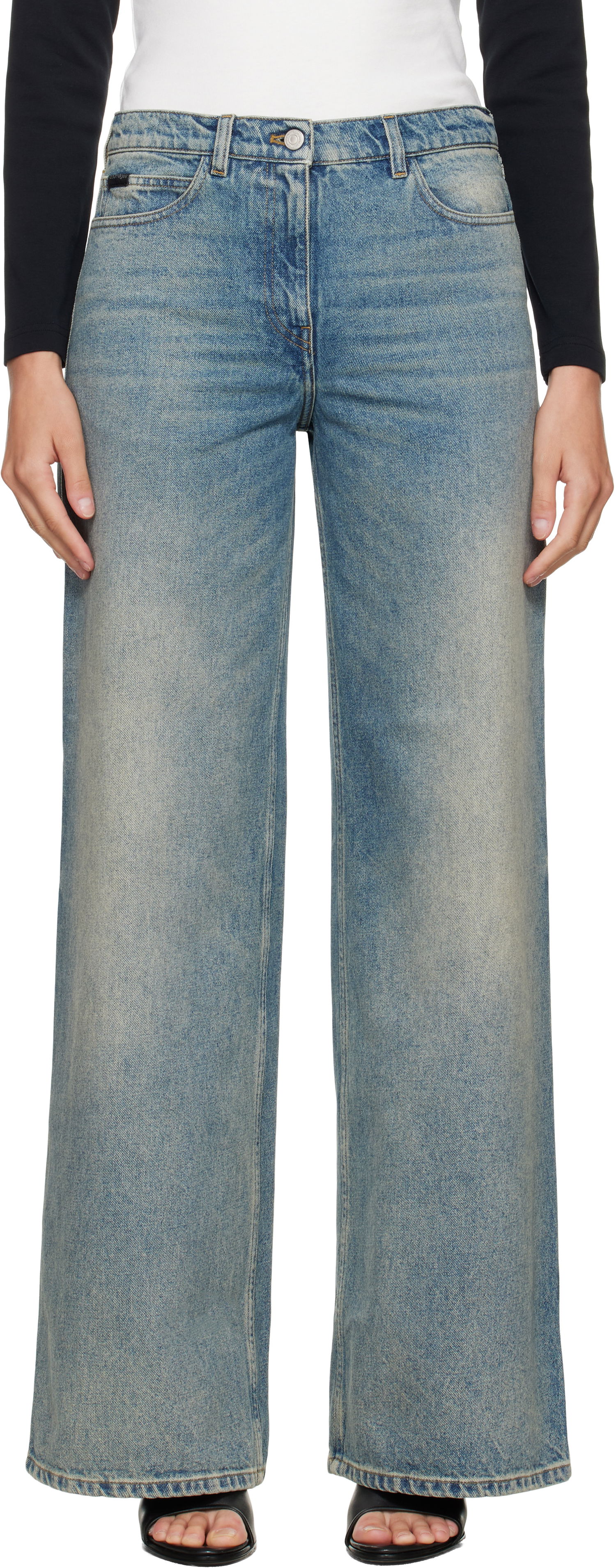 Jeans Courrèges Courrèges Hammer Baggy Jeans Blå | VESDPA253DE0041, 0