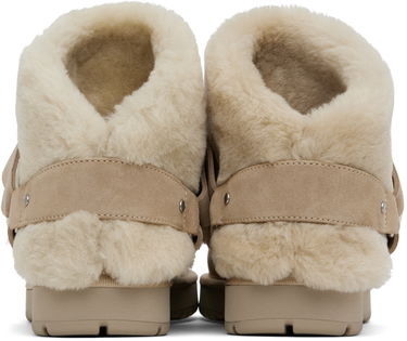 Tøj Burberry Burberry Chubby Shearling Boots Beige | 8095352, 1