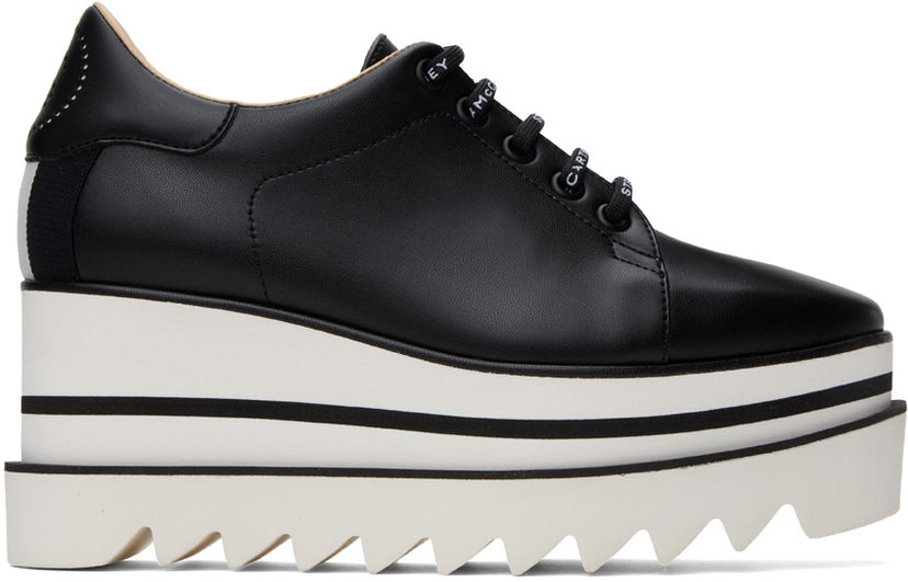 Sneakers og sko Stella McCartney Elyse Platform Derbys Sort | 810078E00085
