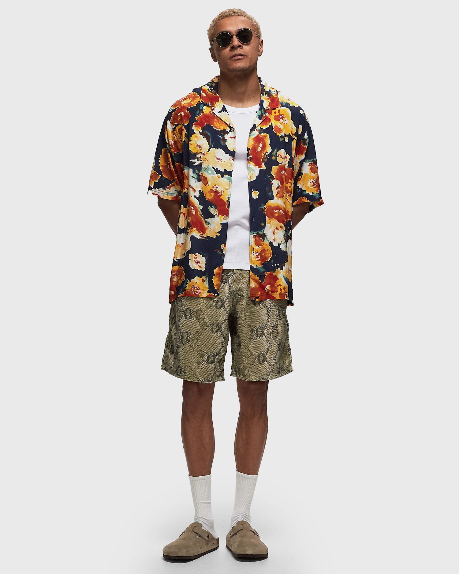 Skjorte Pleasures PORTION BUTTON DOWN Flerfarvet | P24SP030-NAVY, 1