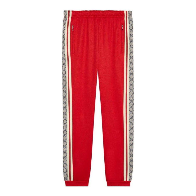Joggingbukser Gucci Oversize Technical Jersey Jogging Pants Rød | 545603-XJAC0-6116