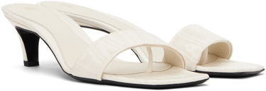 Tilbehør TOTEME TOTEME 'The Mule' Heeled Sandals Hvid | 243-WAS0154-FB0232, 3