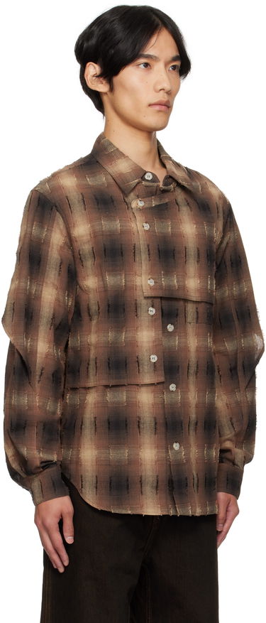 Skjorte Andersson Bell Andersson Bell Check Layered Shirt Brun | atb1337m, 1