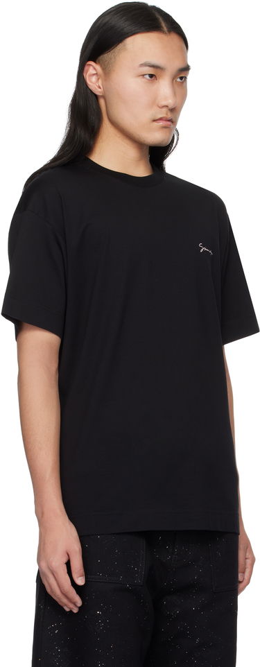 T-shirt Givenchy Black T-Shirt With Logo Sort | BM71MG3YPS001, 1