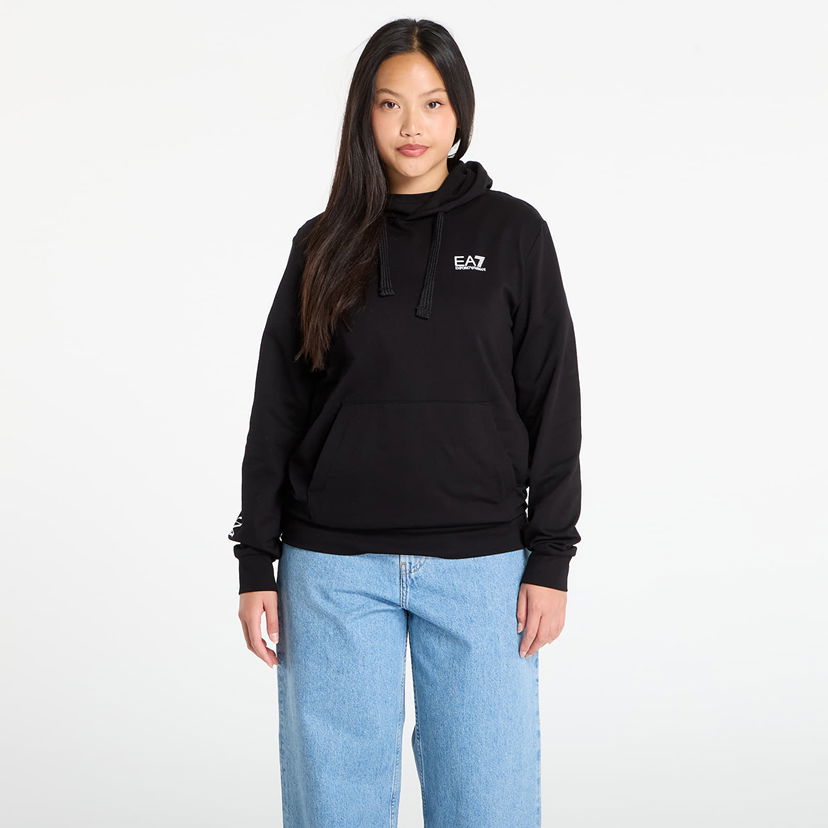 Sweatshirt Emporio Armani EA7 Emporio Armani Train Logo Series Hoodie Sort | 7M000569AF13512MC001
