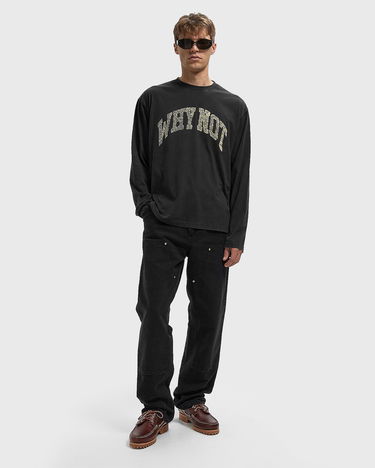 T-shirt Honor The Gift WHY NOT Long Sleeve T-Shirt Beige | HTG250396-SAN, 4