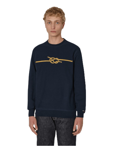 Sweatshirt Noah Knot Crewneck Sweatshirt Blue Sort | SS070FW22 NVY