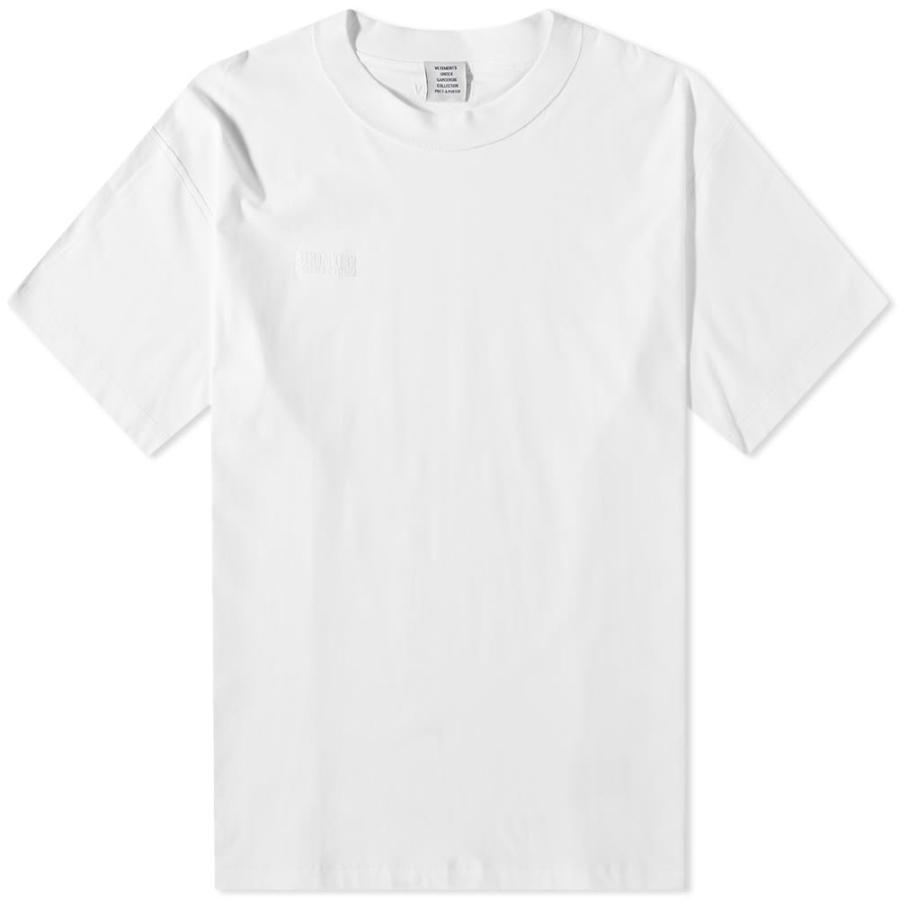 T-shirt VETEMENTS Inside Out Tee Hvid | UE63TR660W2, 0