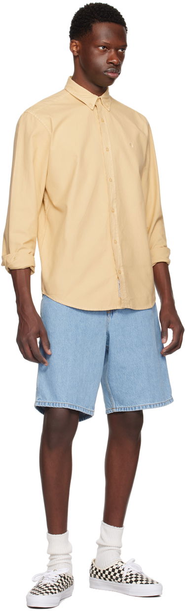 Skjorte Carhartt WIP Bolton Garment Dyed Shirt Blå | I030238, 3