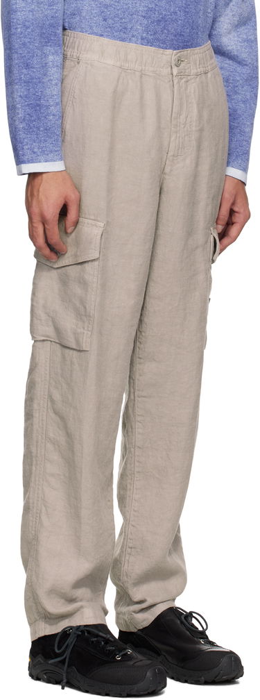 Cargo bukser Stone Island Stone Island Diagonal Linen Cargo Pants Beige | K1S15 3100029 S00F8, 4