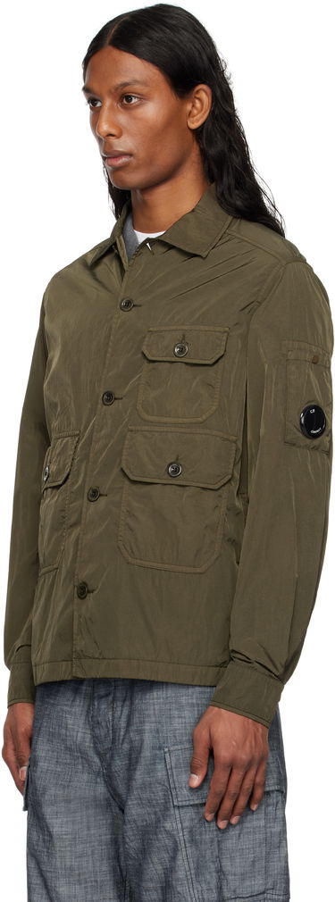 Vindjakke C.P. Company C.P. Company Chrome-R Overshirt Grøn | 18CMOS013A-005904G, 3