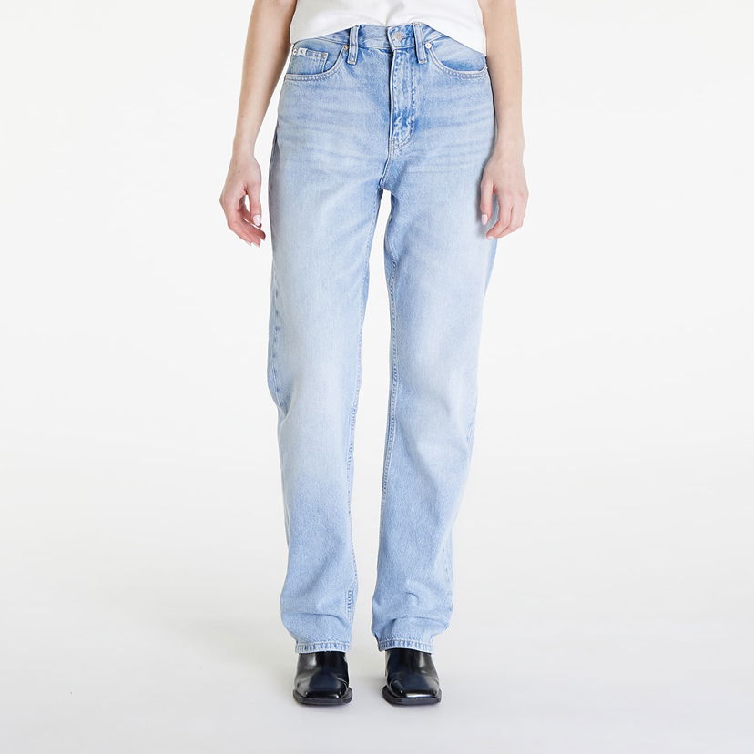 Jeans CALVIN KLEIN Jeans High Rise Straight Jeans Denim Light Blå | J20J222779 1AA