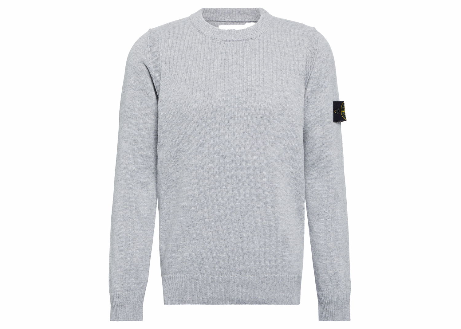 Sweater Stone Island Logo Patch Knitted Sweater Grå | 7915526A1 V0062, 0