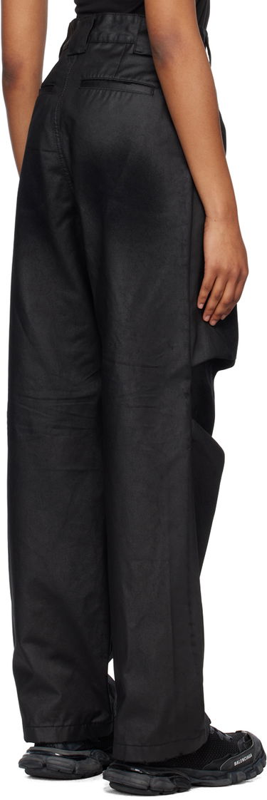 Cargo bukser We11done We11done Tuck Straight Leg Jeans Sort | WD-DP1-23-383-W-BK, 2