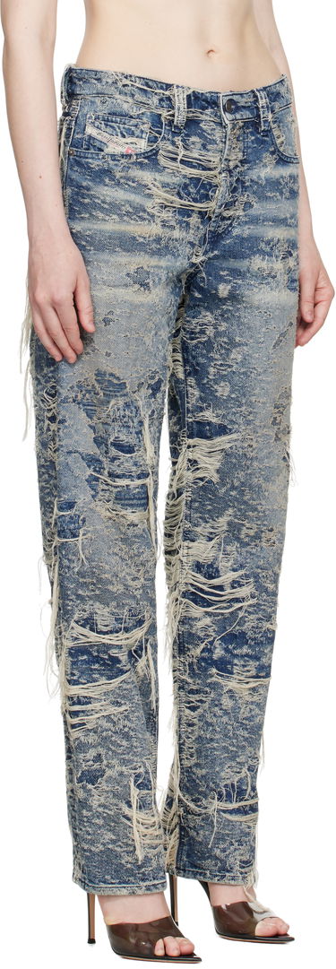 Jeans Diesel Diesel 1988 D-Ark Regular Fit Distressed Jeans Blå | A19193 09M04, 1