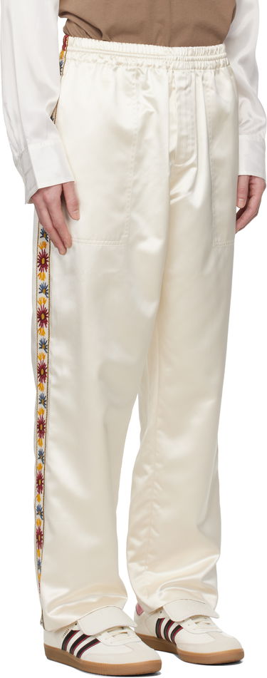 Joggingbukser Bode Bode Candyfloss Satin Track Pants Hvid | MRS25BT010, 1