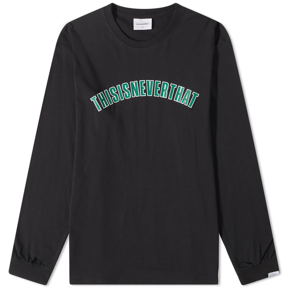 T-shirt thisisneverthat Long Sleeve New Arc Tee Sort | TN223TTSLT01-BK, 0