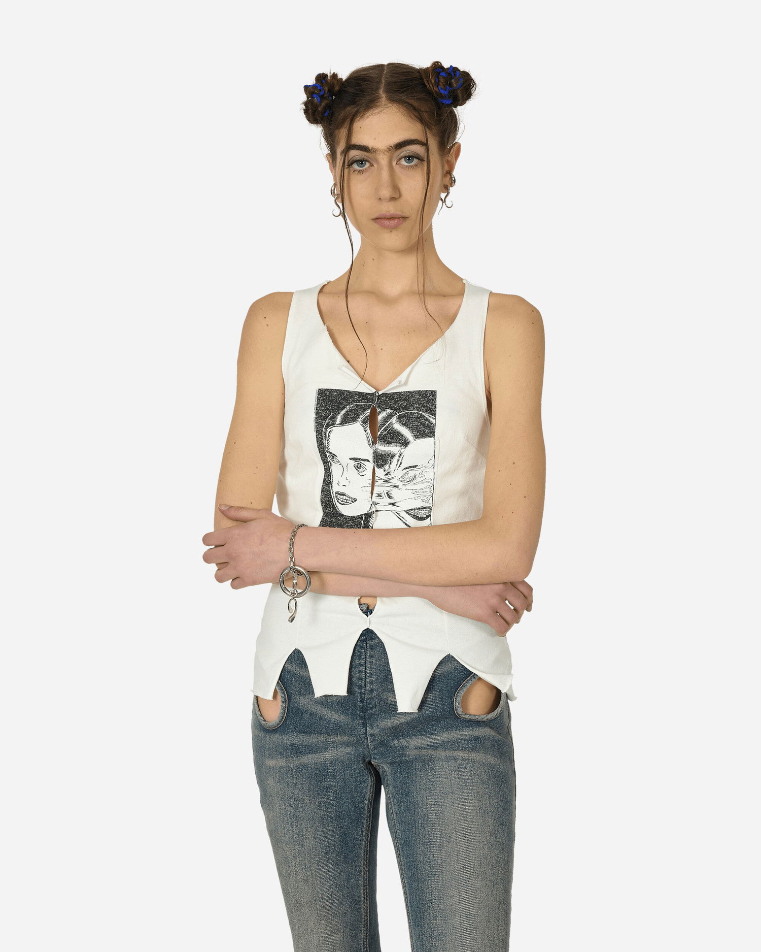 Tanktop OUR LEGACY Race Singlet White Hvid | W2246RT 001, 1