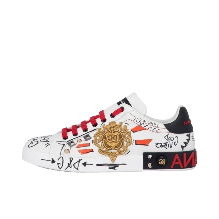 Sneakers og sko Dolce & Gabbana Portofino Embroidery And Studs Flerfarvet | cs1772-ah494-hwf57