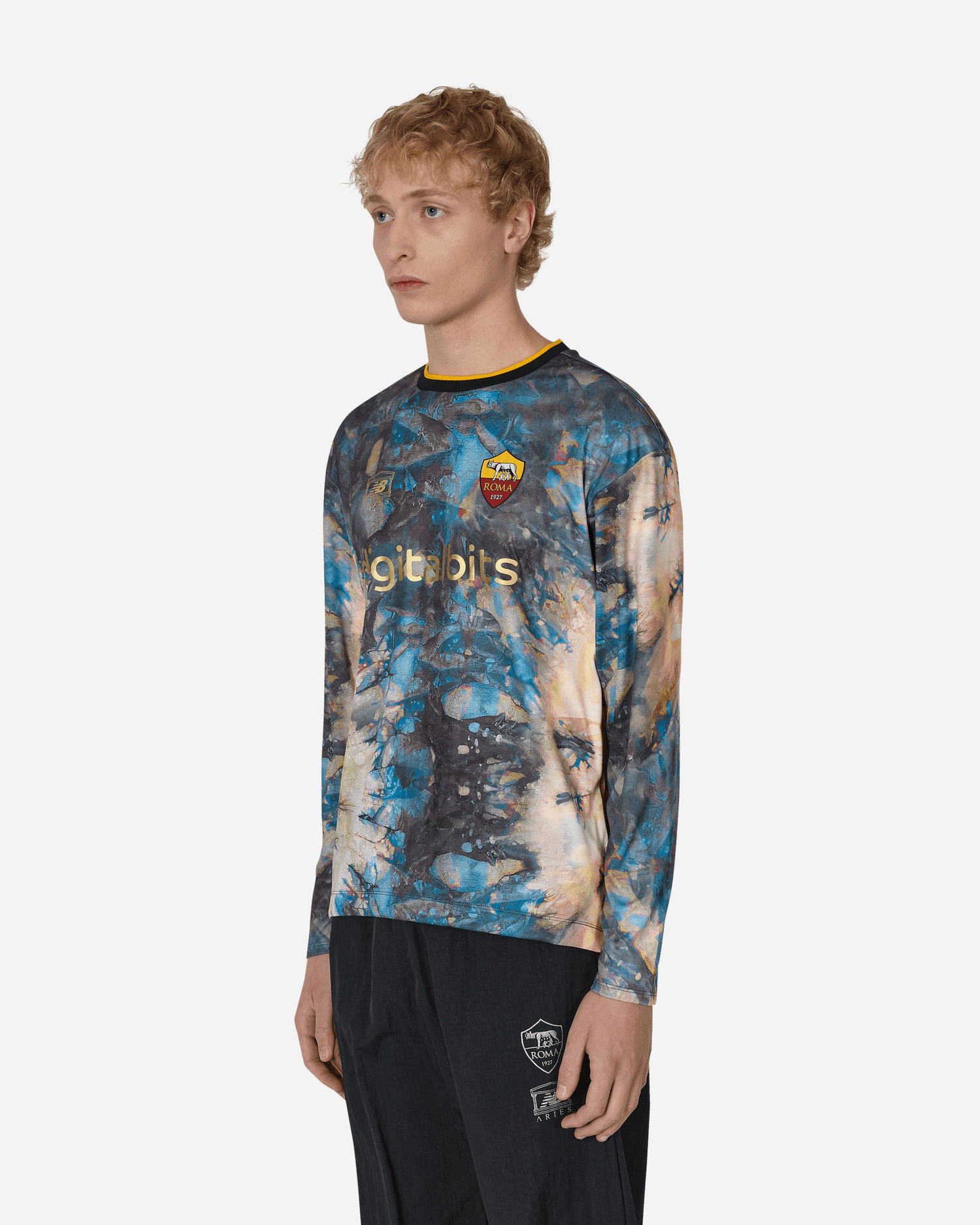 Jersey New Balance AS Roma x Aries x GK Longsleeve Jersey Flerfarvet | MT239937HME, 1