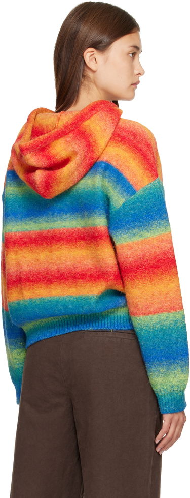Sweatshirt Andersson Bell Full-Zip Striped Knit Hoodie with ADSB Embroidery Flerfarvet | atb1390u, 2
